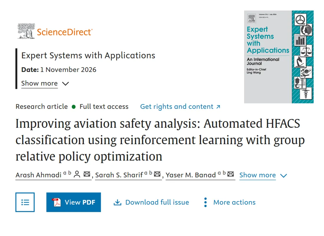 Congratulations to Arash on his new publication in Expert Systems with Applications! 🎉
